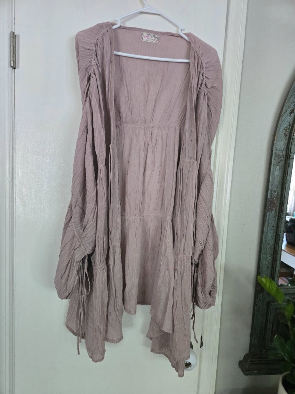 Free People Juliet Duster in Mushroom Grey - Picture 2 of 4
